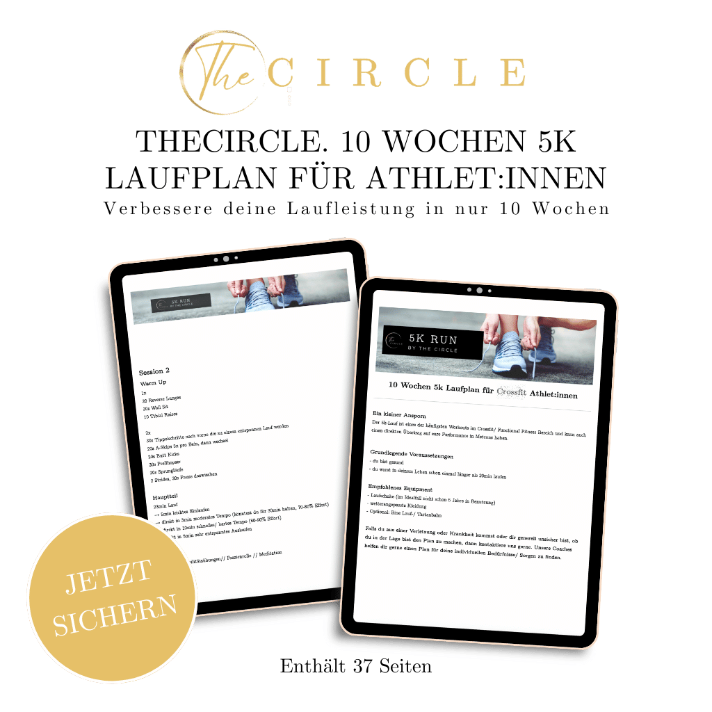 10-Wochen 5k Laufplan für Functional-Fitness-Athlet:innen als digitaler Download (The Circle Coaching)