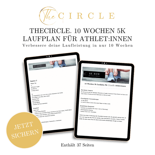 10-Wochen 5k Laufplan für Functional-Fitness-Athlet:innen als digitaler Download (The Circle Coaching)